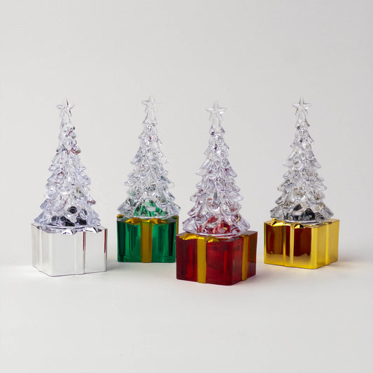 LED Crystal Christmas Tree on Gift Base