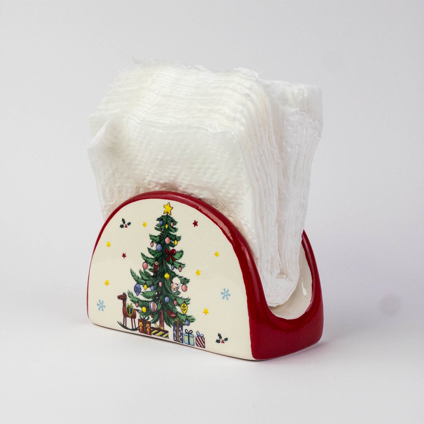 Ceramic Christmas Napkin Holder