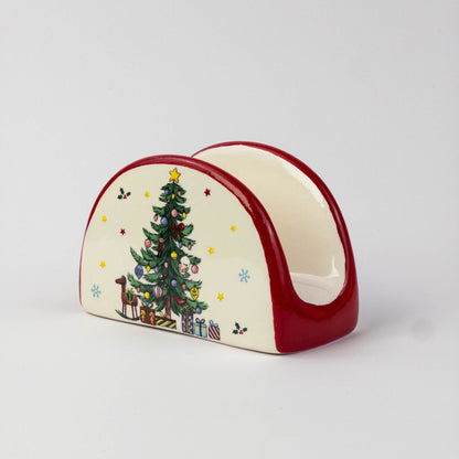 Ceramic Christmas Napkin Holder