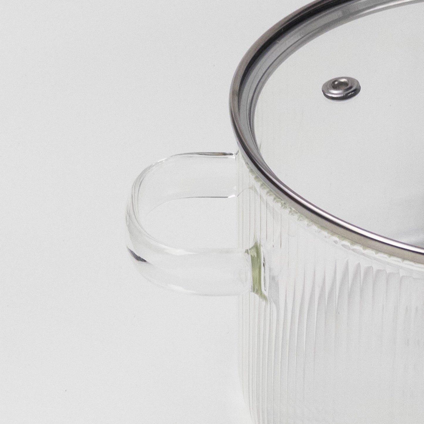 Christmas Glass Pot with Lid