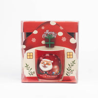 Christmas mug gift box design #3 in house-shaped box
