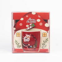 Christmas mug gift box design #1 in house-shaped box