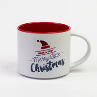 Christmas quote mug #2 "Have a Very Merry Little Christmas" with Santa hat
