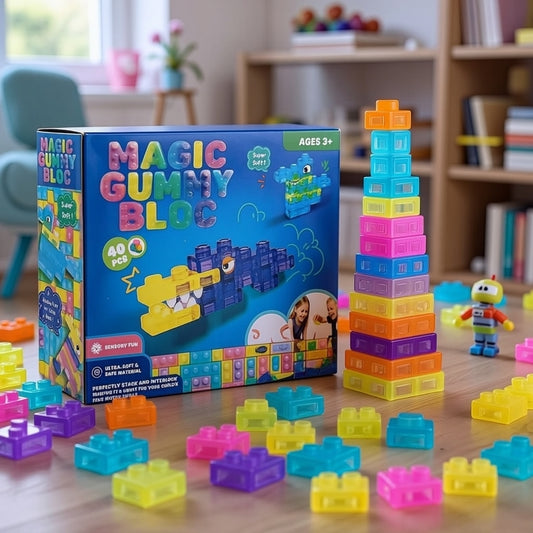 Magic Gummy Soft Building Blocks