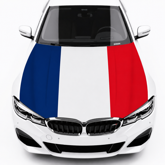 France Car Hood Flag Cover