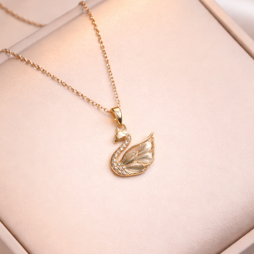 Swarovski Swan Necklace