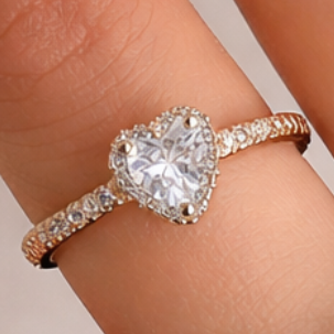 Cute Heart Ring (Adjustable Size)