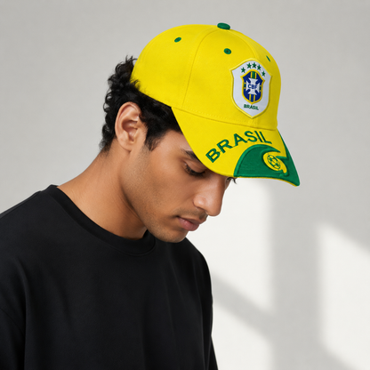 Brazil Football Fan Cap