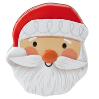 Santa face Christmas tin box, product photo