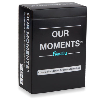OUR MOMENTS Families conversation starter card box