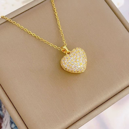 Sparkling Heart Necklace