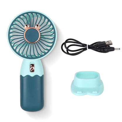 Portable Handheld Fan w/ Stand