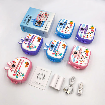Kids Instant Print Camera w/ Cute Silicone Case