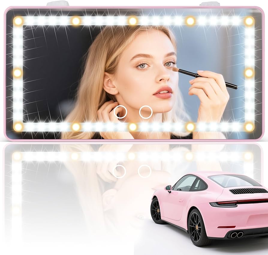 Rechargeable LED Car Vanity Mirror