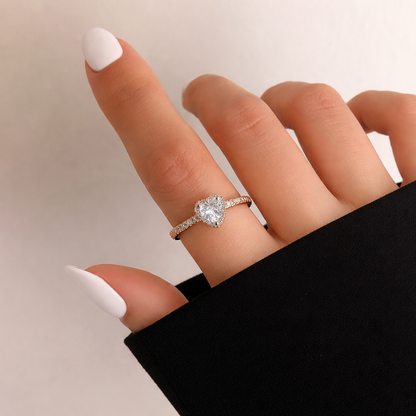 Cute Heart Ring (Adjustable Size)