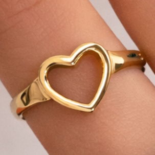 Cute Heart Ring (Adjustable Size)