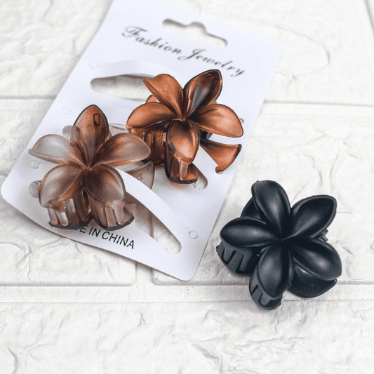 Flower Hair Clips 3-Pack