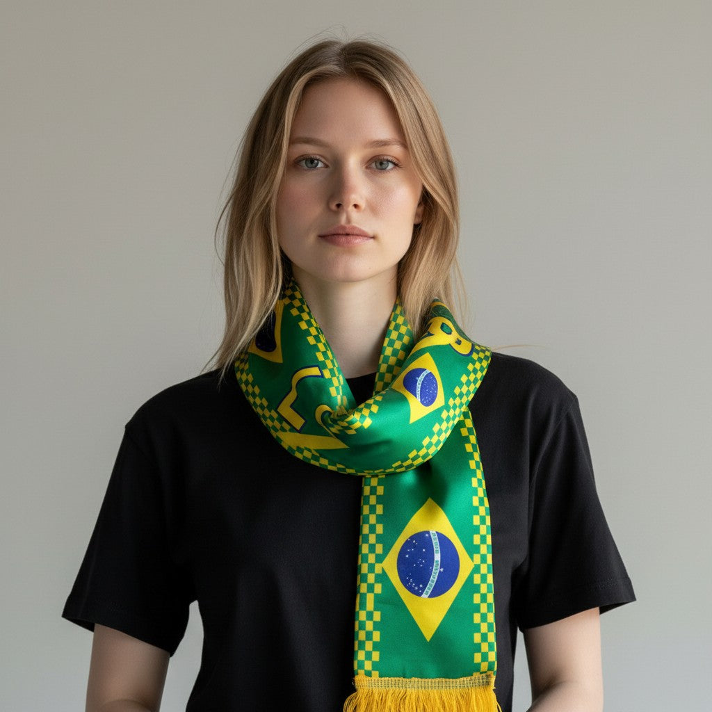 Brazil Football Fan Scarf