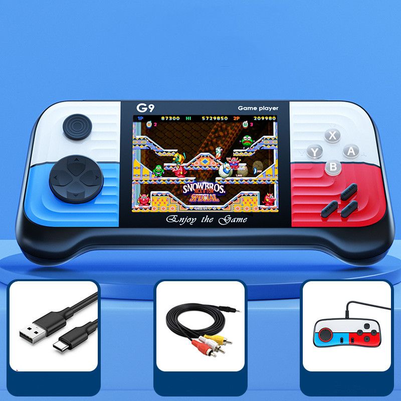 G9 Classic 666 Games Handheld Game Console Retro Game Console 3 Inch HD Screen Handheld Game Player TV Connection