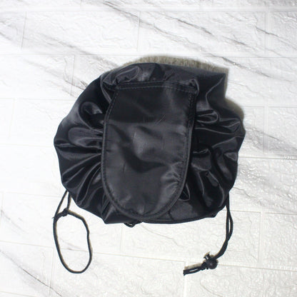 Lay-Flat Drawstring Makeup Bag