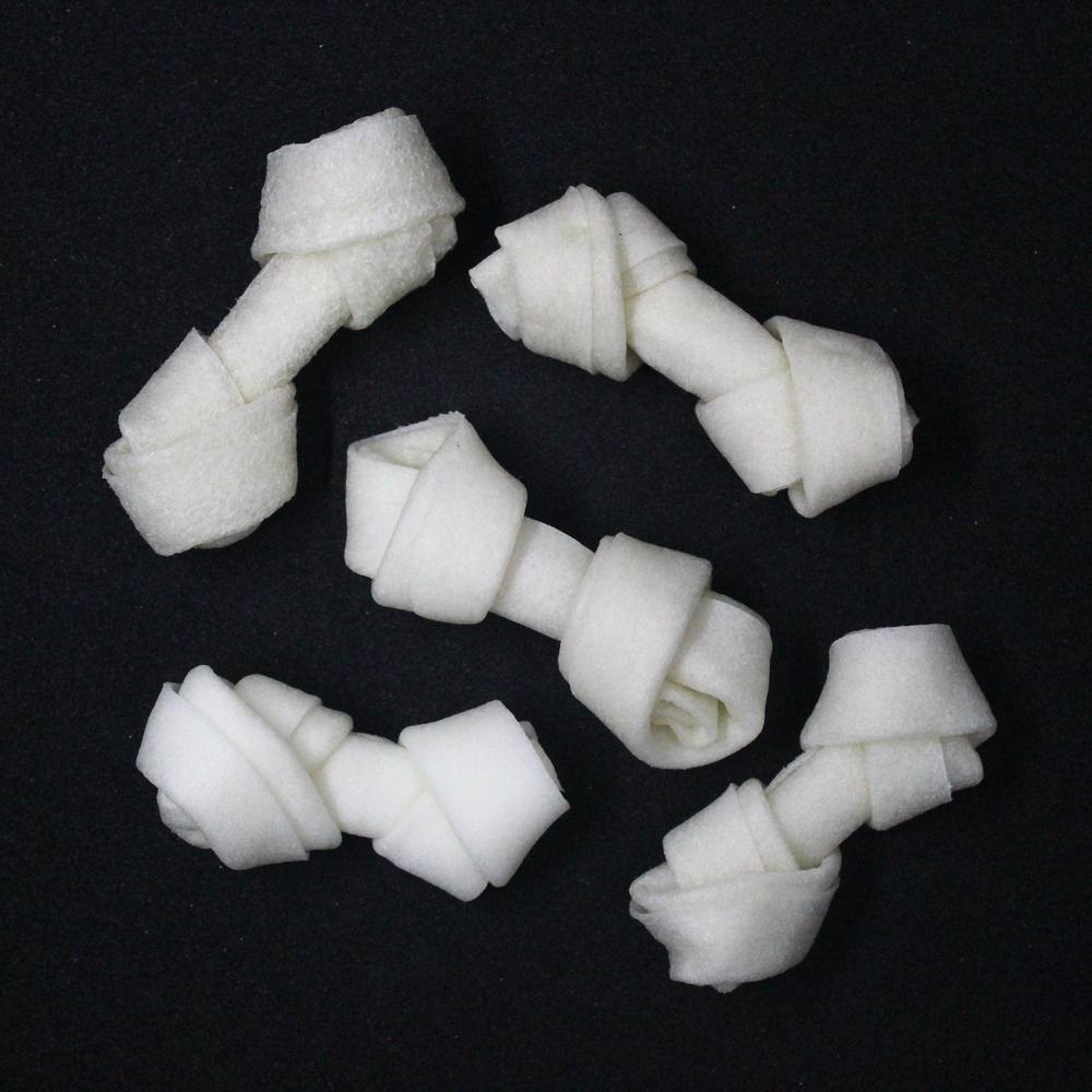 White Bone Shaped Chew Toys 5 x 7cms