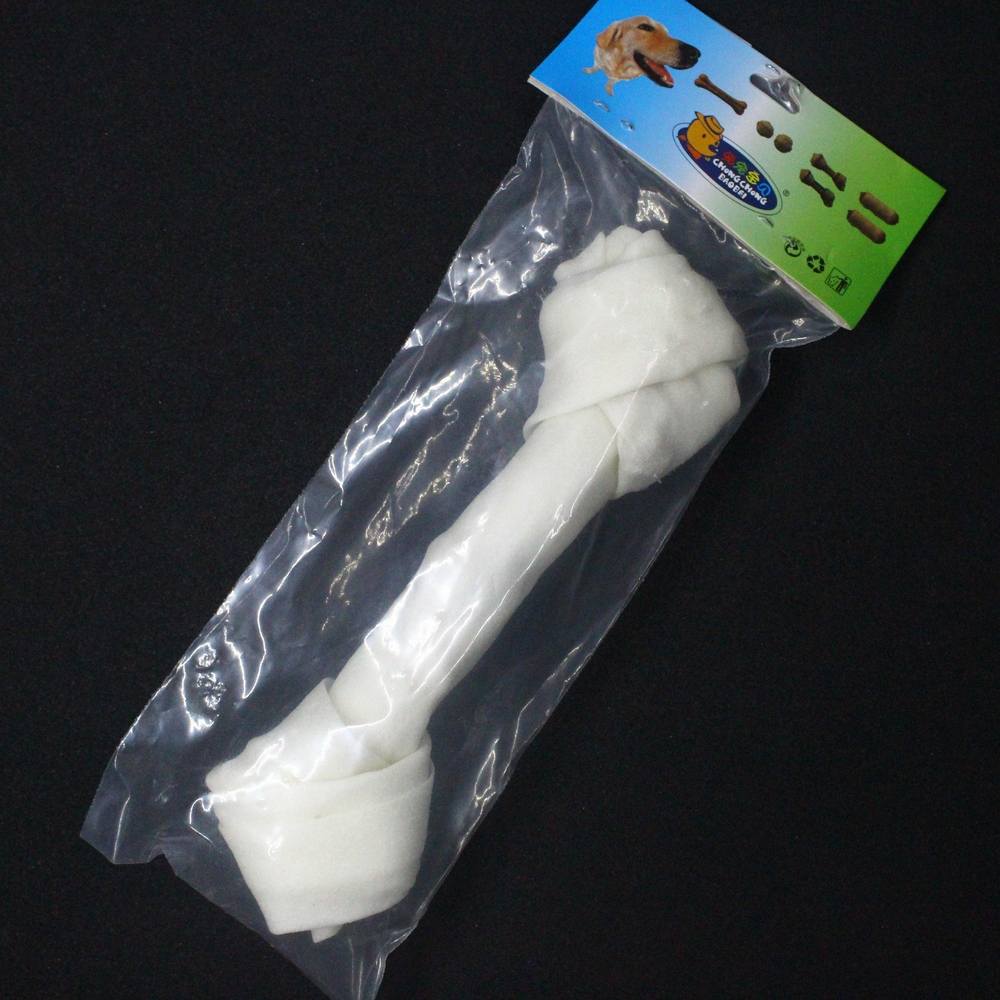 White Bone Shaped Chew Toy 1 x 20cms