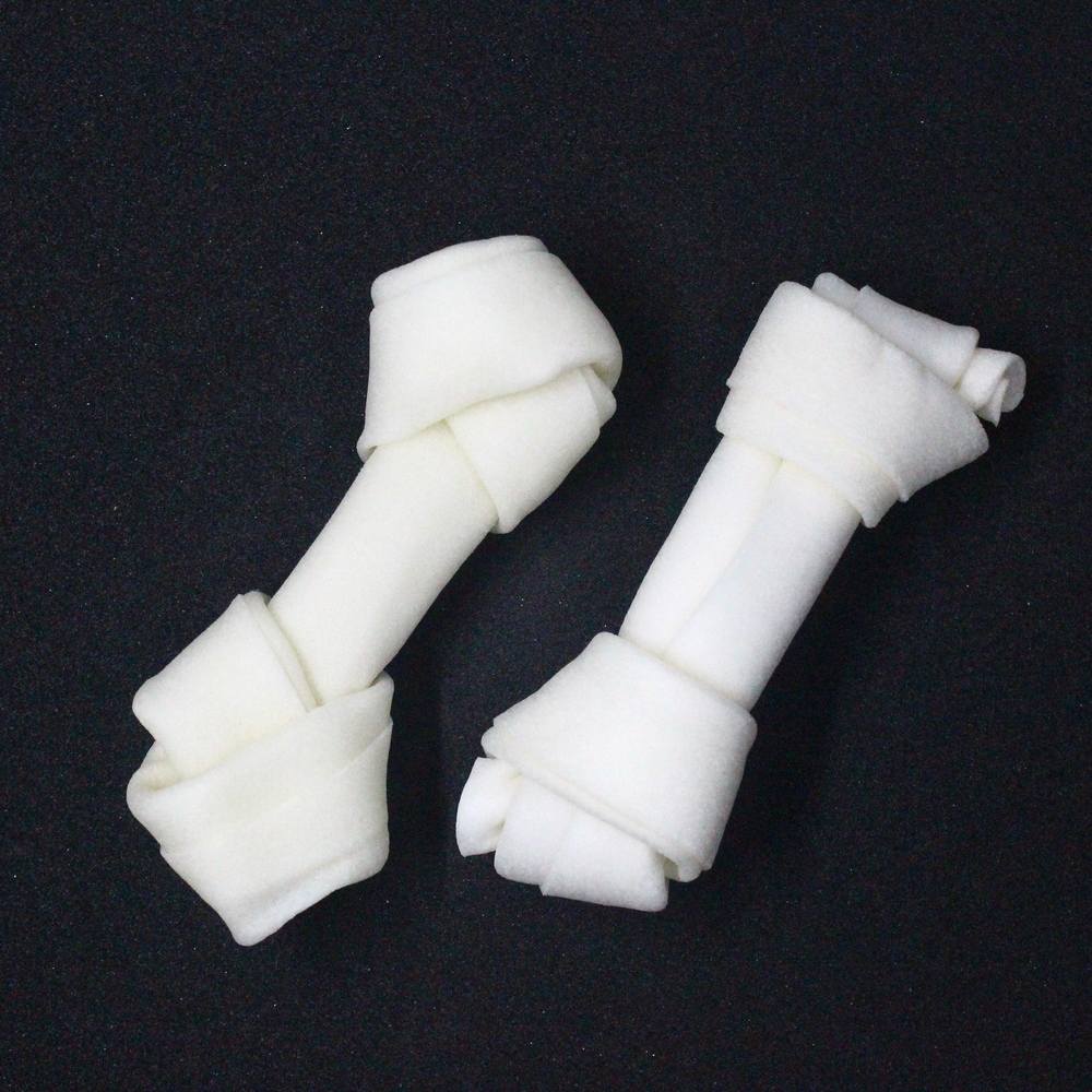 White Bone Shaped Chew Toys 2 x 13cms