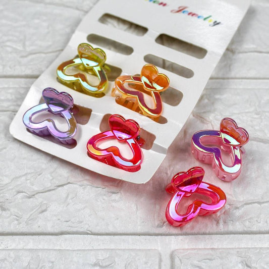 Summer Double Heart Hair Clips