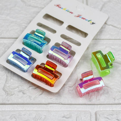 Summer Square Hair Clips (Pack of 6)