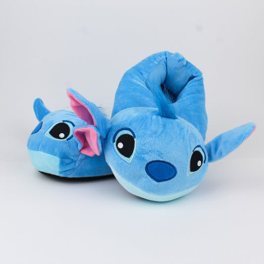 Stitch Plush Cotton Slippers