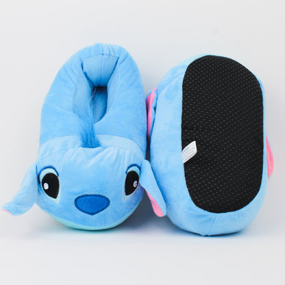 Stitch Plush Cotton Slippers