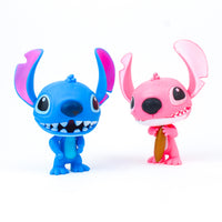 2pcs Stitch and Angel Figurines