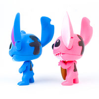 2pcs Stitch and Angel Figurines