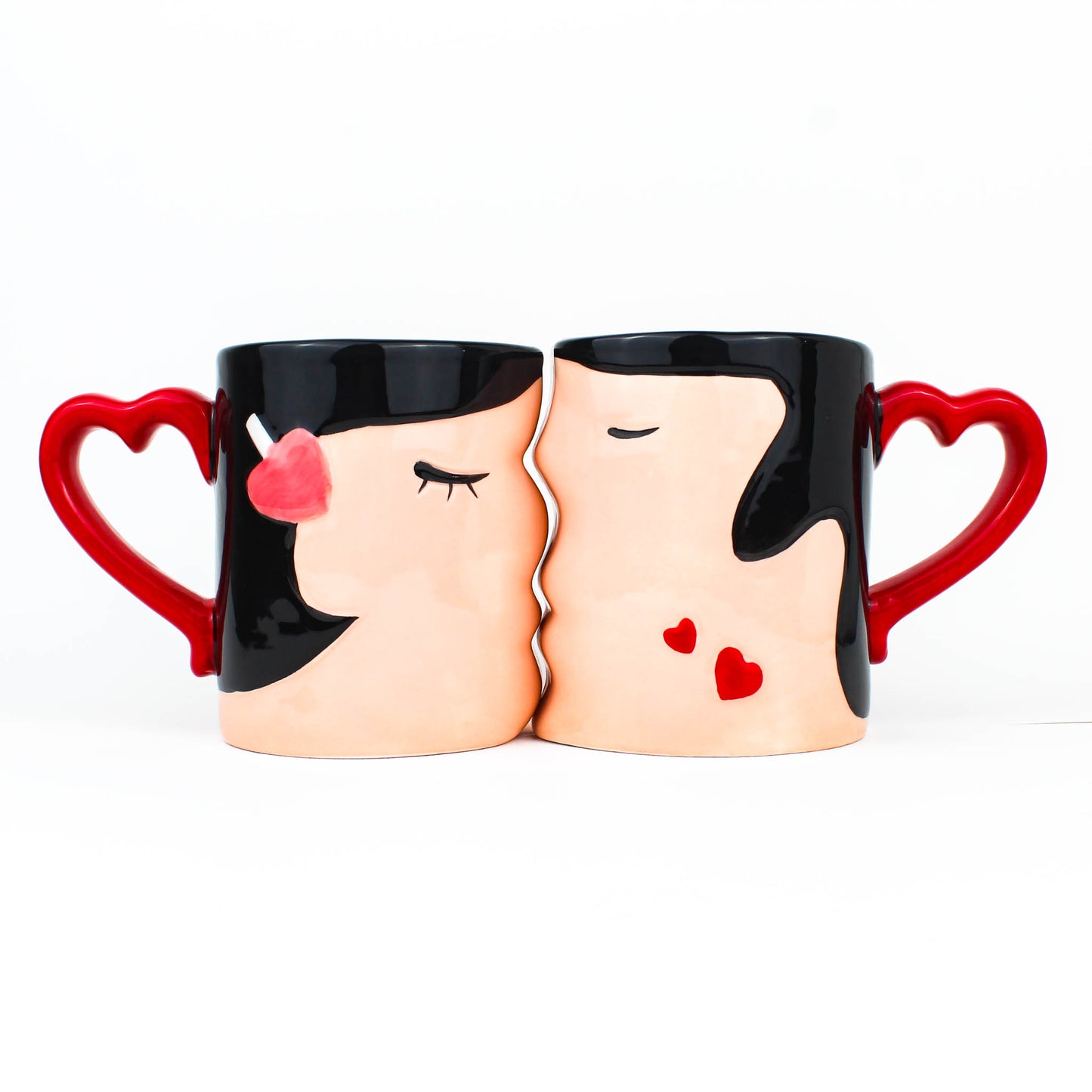 2pcs Couples Kiss Mugs Set