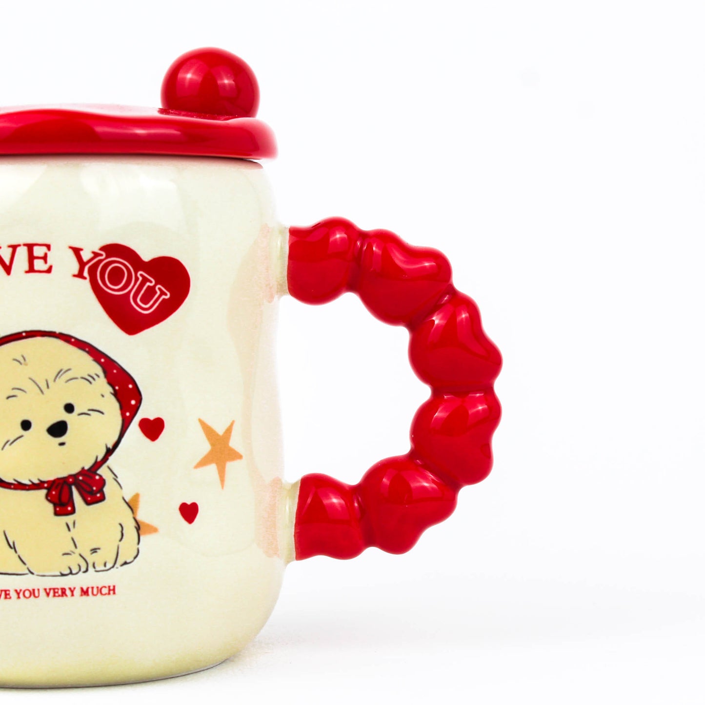 Cute Puppy Love Mug with Spoon