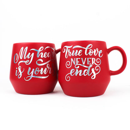 Red Love Quote Mug