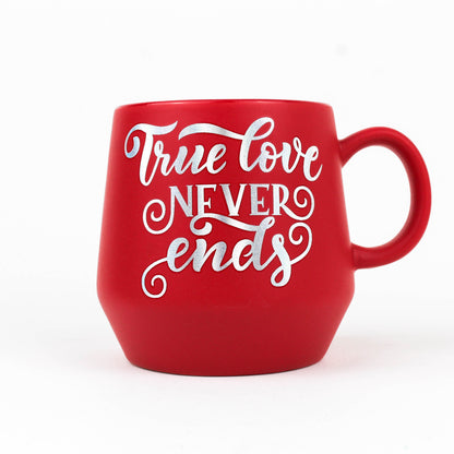 Red Love Quote Mug