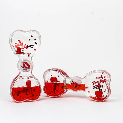 Heart-Shaped Hourglass Liquid Flask