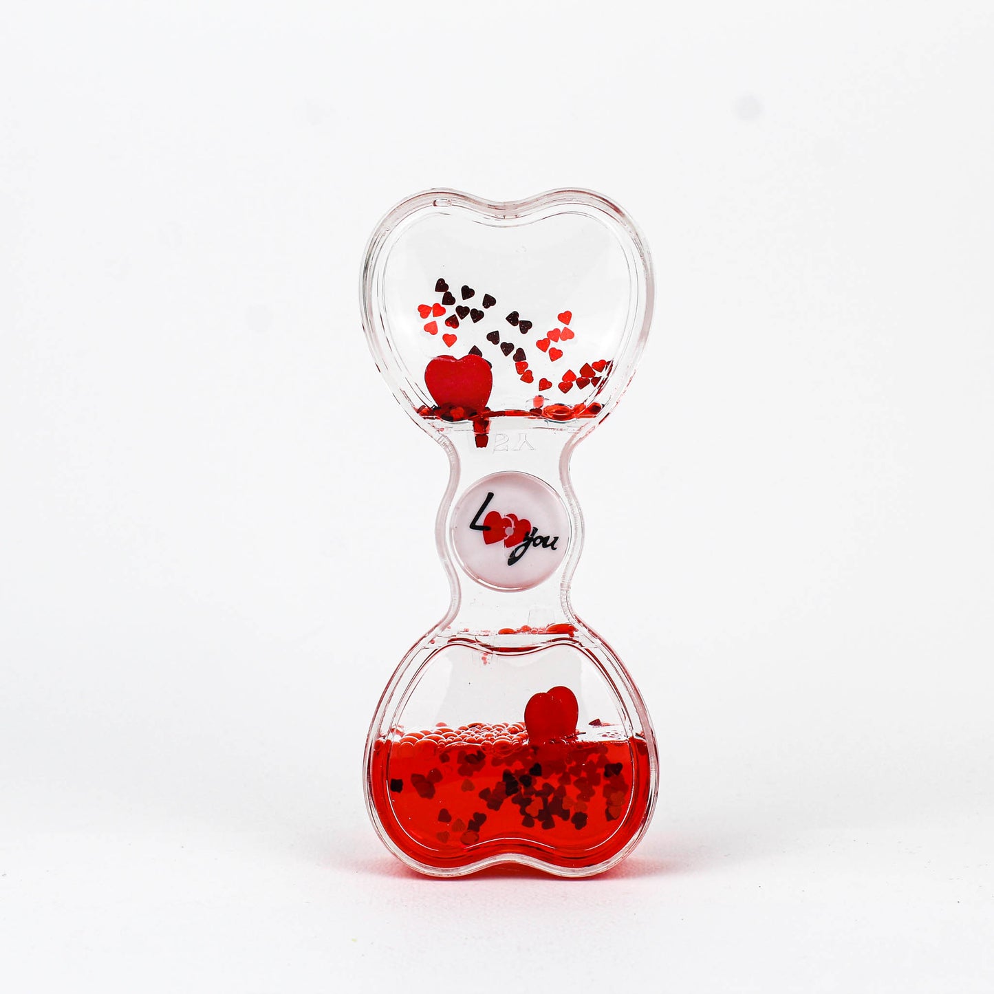 Heart-Shaped Hourglass Liquid Flask