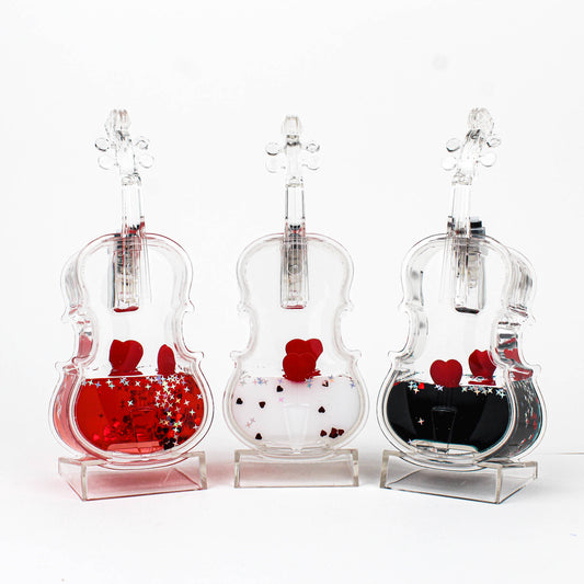 Anti-Gravity Liquid LED Violin Flask