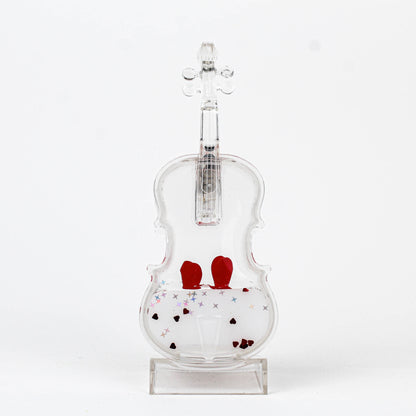 Anti-Gravity Liquid LED Violin Flask