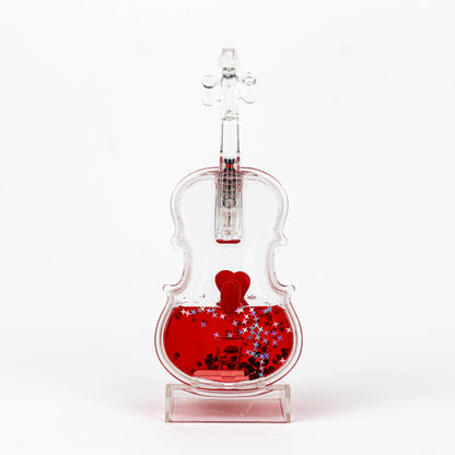 Anti-Gravity Liquid LED Violin Flask