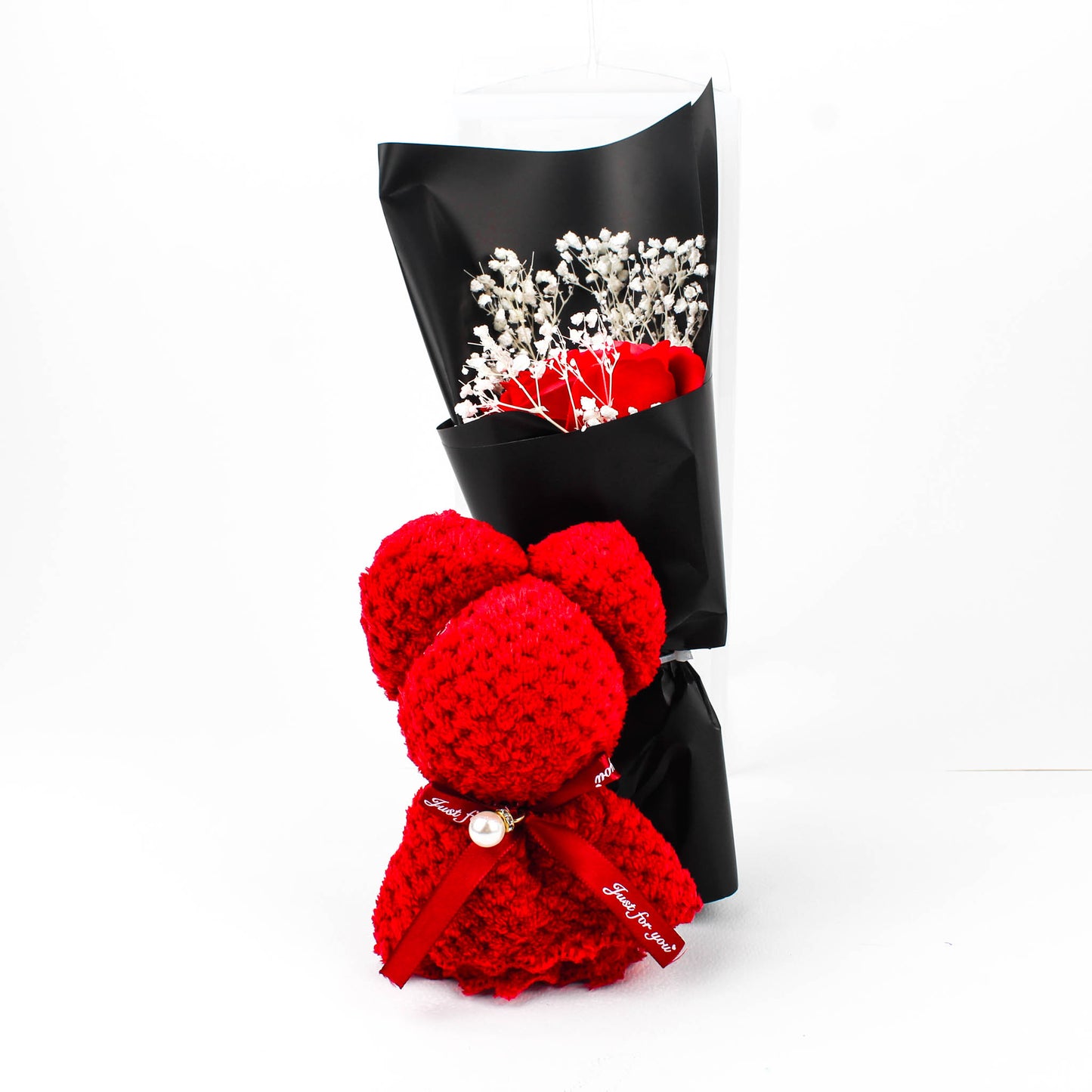 Teddy & Rose Bouquet Set