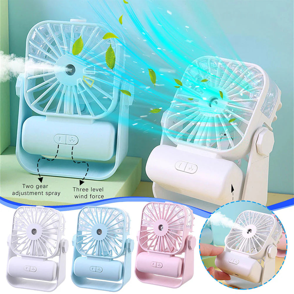 Portable Misting Desk Fan