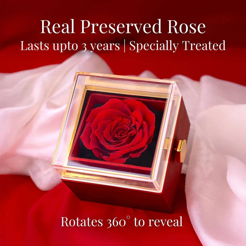Eternal Rose Surprise Jewelry Box