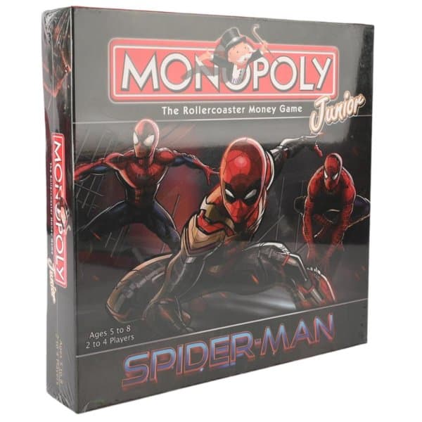 Monopoly Junior Spider-Man kids board game box