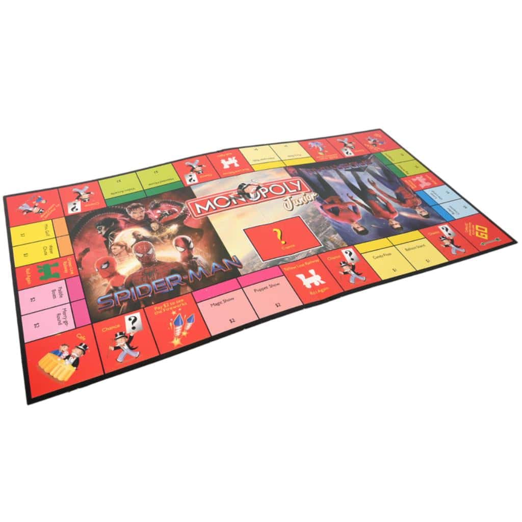 Monopoly Junior Spider-Man game board