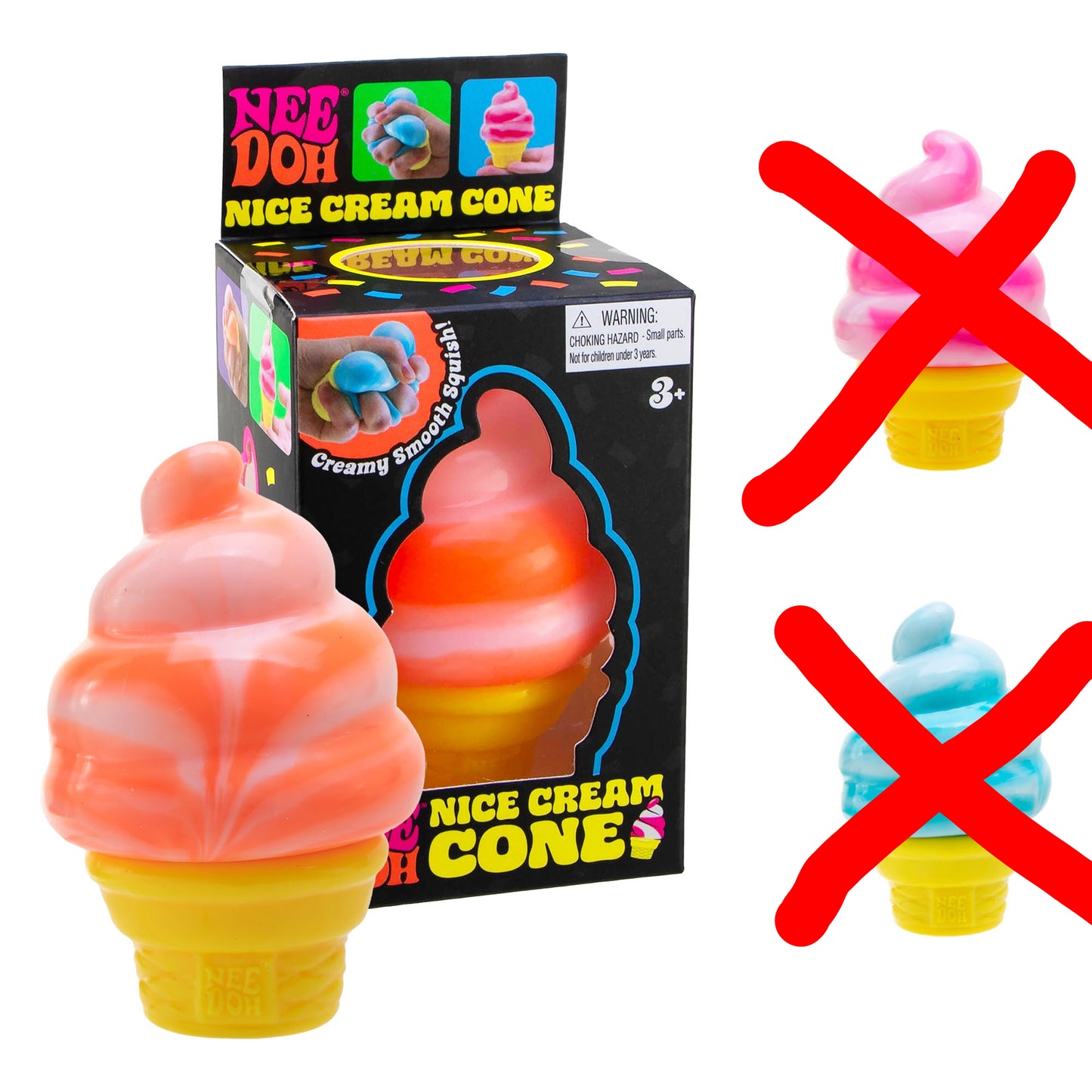 NeeDoh Nice Cream Cone Squishy Toy