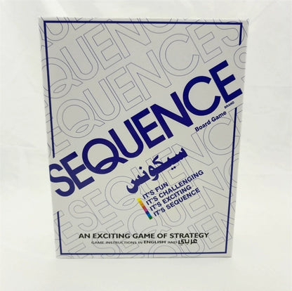 SEQUENCE board game box with Arabic name