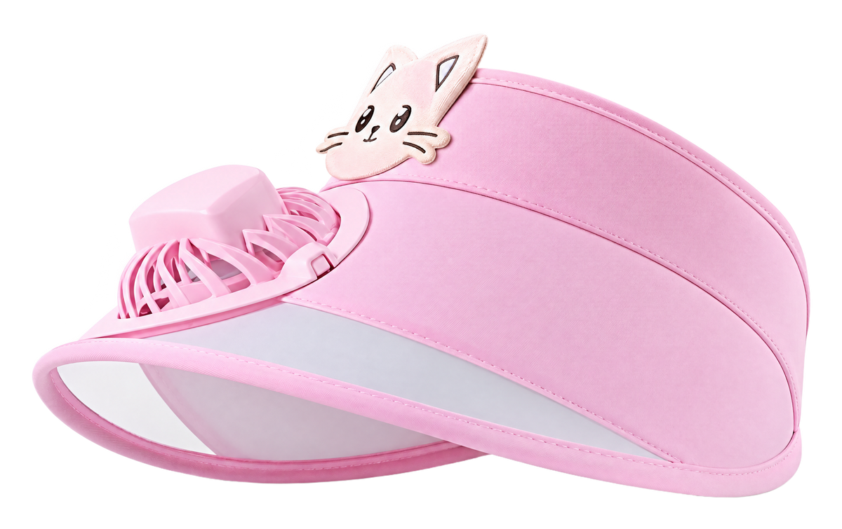 Kids Cooling Sun Visor Fan Hat